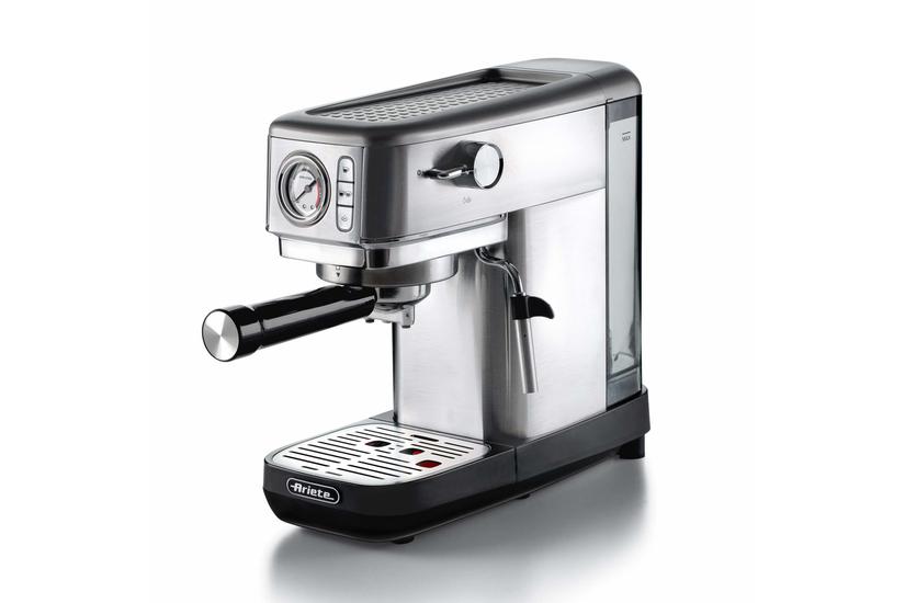 Ariete 1381 Kaffemaskine Med Mælkeskummer 15 Bar Sølv