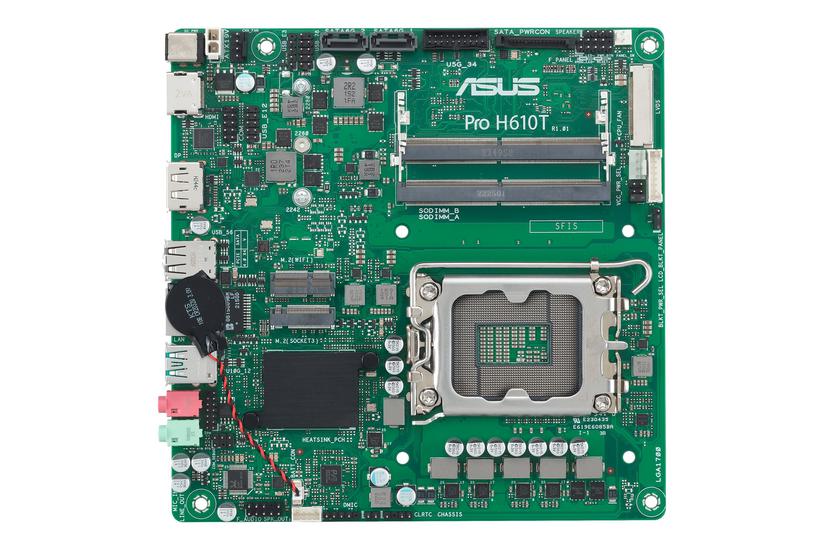 Asus Pro H610t-csm Bundkort Mini Itx Lga1700 Sokkel H610