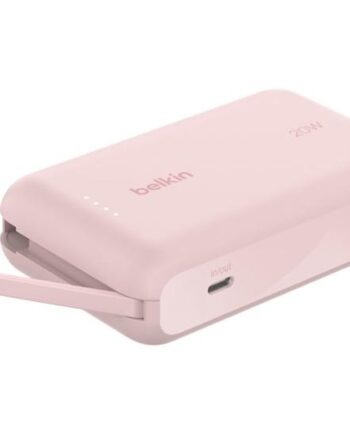 Belkin Boostcharge Powerbank Med Integreret Kabel 24 Pin Usb-  20 Watt