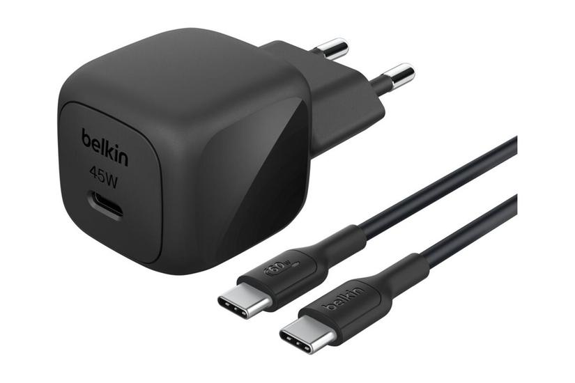 Belkin Boostcharge Strømforsyningsadapter Kompakt 24 Pin Usb- 45 Watt Med Usb- -kabel