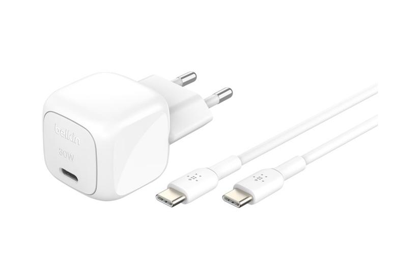 Belkin Boostcharge Strømforsyningsadapter Kompakt 24 Pin Usb- 30 Watt Med Usb- -kabel