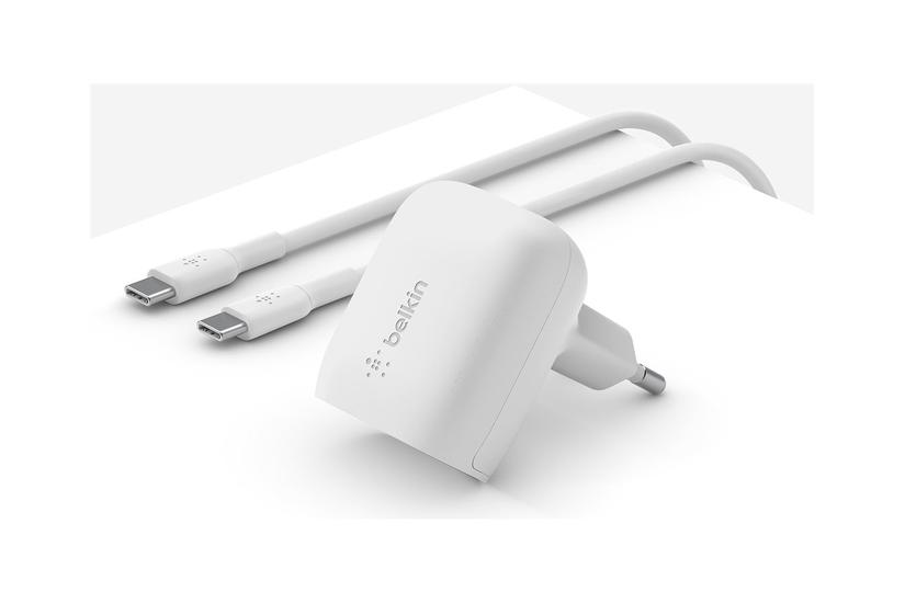 Belkin Boostcharge Strømforsyningsadapter 24 Pin Usb- 20 Watt Mfi Certified Med Usb- Til Usb- Kabel
