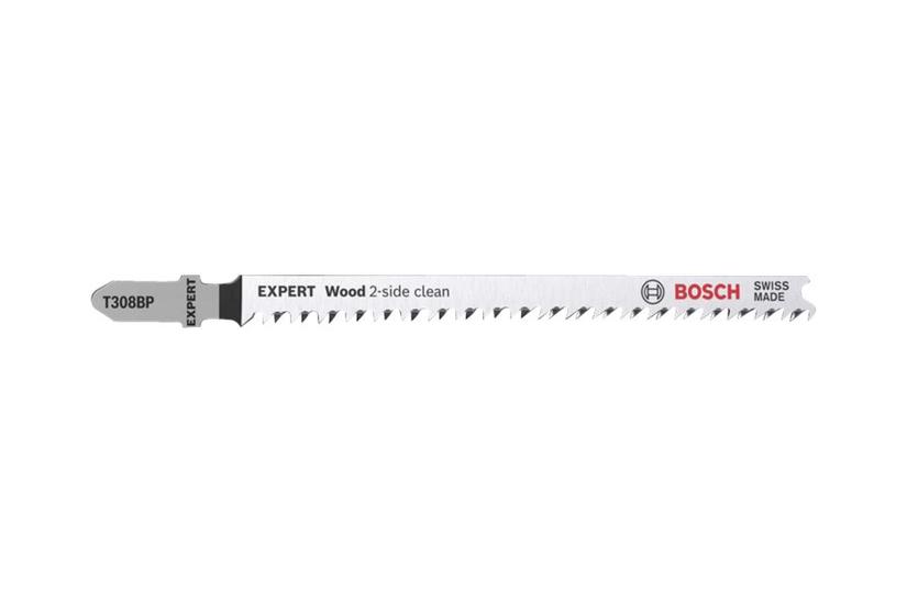 Bosch Expert Wood -side Clean T308 Bp Stiksavsklinge For Krydsfiner Solidt Træ Møbelplade Stykker