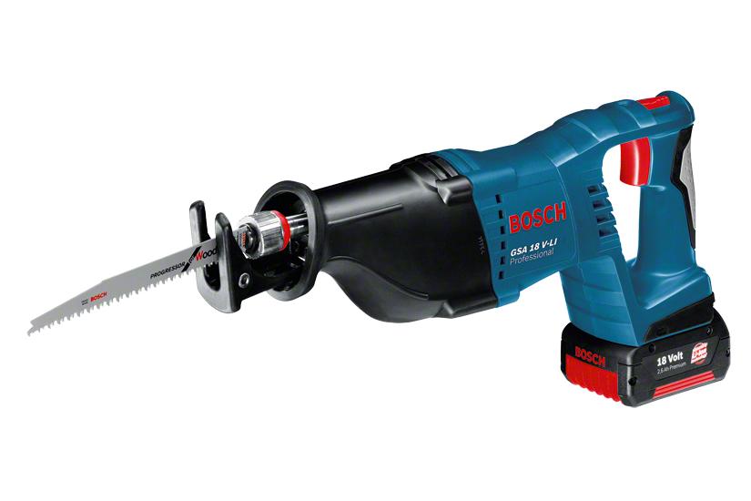 Bosch Gsa 18 -li Professional Vekslende Sav Ledningfri -hastigheders Intet Batteri