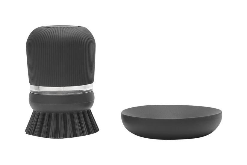 Brabantia Sæbedispenserskål-børste Polyester Mørkegrå