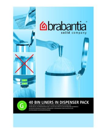 Brabantia Size   Skraldespandsforing Høj-densitets Polyethylen  Hdpe  Hvid Pakke Med 40
