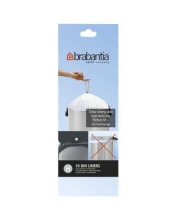 Brabantia Size   Skraldespandsforing 50   Høj-densitets Polyethylen  Hdpe  Hvid Pakke Med 12   10