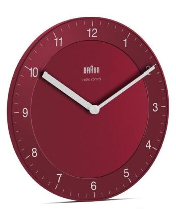 Braun Bc 06  -dcf Funkwanduhr Rot