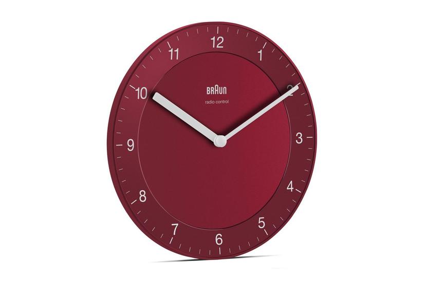 Braun Bc 06 -dcf Funkwanduhr Rot