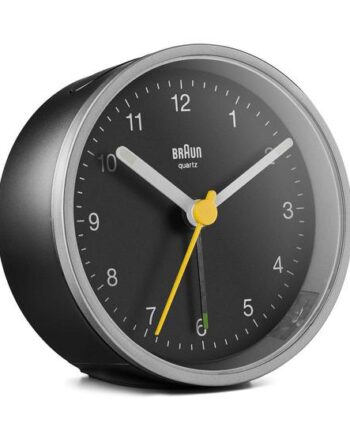 Braun Bc 12 Sb Quarzwecker Silber-schwarz  67102