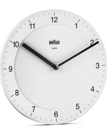 Braun Bc 06   Quarzwanduhr Analog Weiß