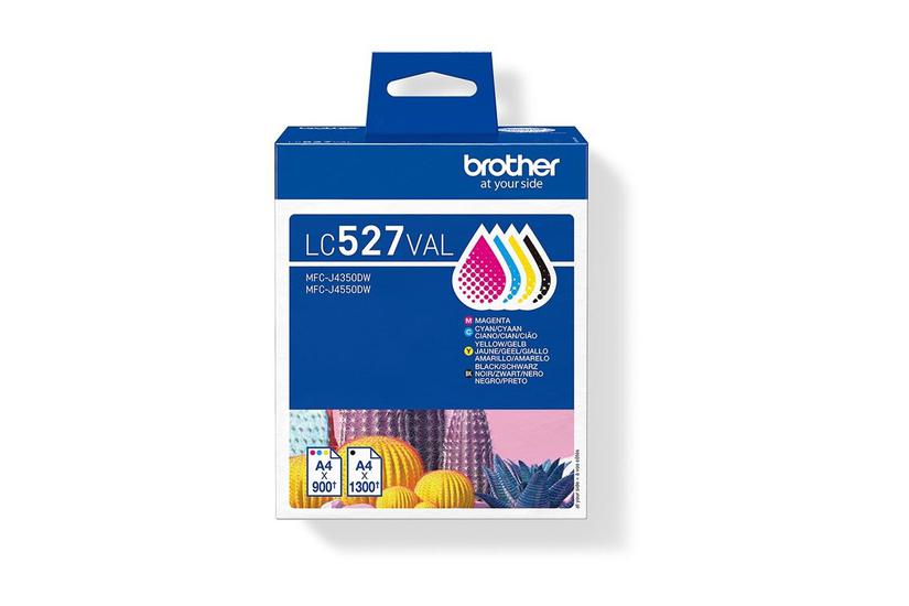 Brother Lc527 Value Pack Pakker Sort Gul Cyan Magenta Original Blækpatron
