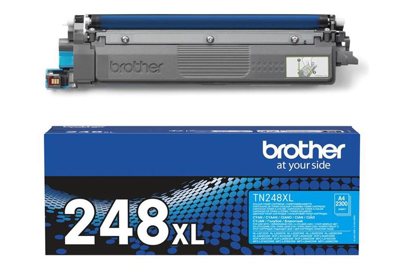 Brother Tn248 Højtydende Cyan Original Tonerpatron