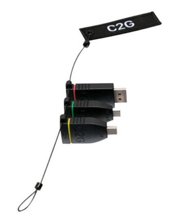 C2g Universal Adapter Ring With Color Coded Connectors Video   Audio Adapter Sæt Displayport   Hdmi   Usb