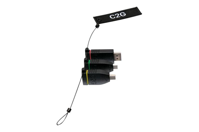 C2g Universal Adapter Ring With Color Coded Connectors Video Audio Adapter Sæt Displayport Hdmi Usb