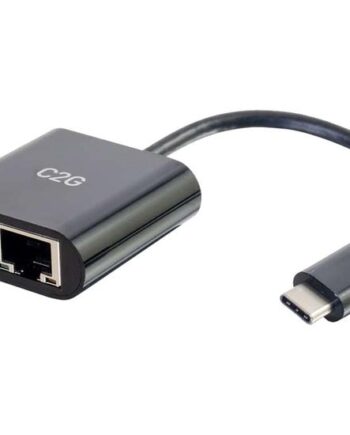 C2g Usb   To Ethernet Adapter With Power Delivery Black Netværksadapter Usb-  Gigabit Ethernet