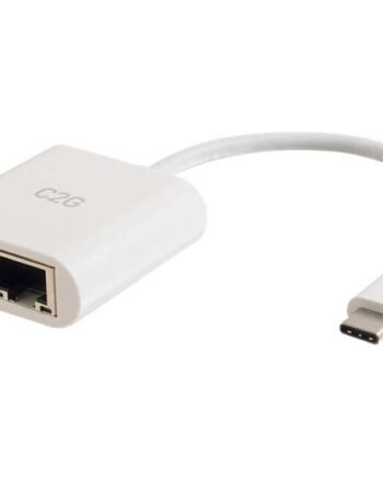 C2g Usb   To Ethernet Adapter With Power Delivery White Netværksadapter Usb-  Gigabit Ethernet