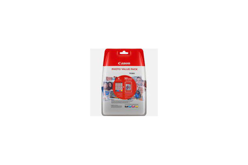Canon Cli-571 Bk Multipack Pakker Sort Gul Cyan Magenta Original Blækbeholder