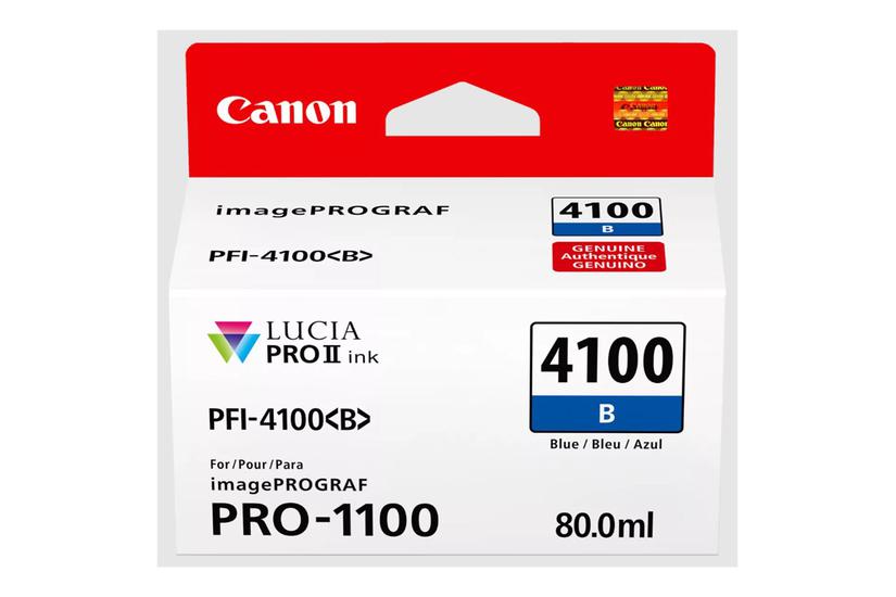 Canon Pfi-4100 Blå Original Blækbeholder