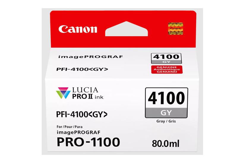 Canon Pfi-4100 Gy Grå Original Blækbeholder
