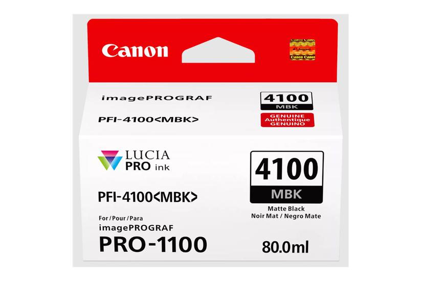 Canon Pfi-4100 Mbk Mat Sort Original Blækbeholder