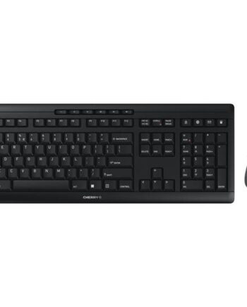 Cherry Stream Desktop Comfort Sæt Med Mus Og Tastatur 100  Full Size Qwerty Usa Europa Sort Grå Indgangsudstyr