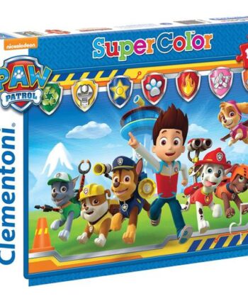 Clementoni Supercolor Paw Patrol Puslespil 104 Stykker   år Og Op