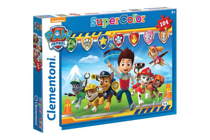 Clementoni Supercolor Paw Patrol Puslespil 104 Stykker år Og Op