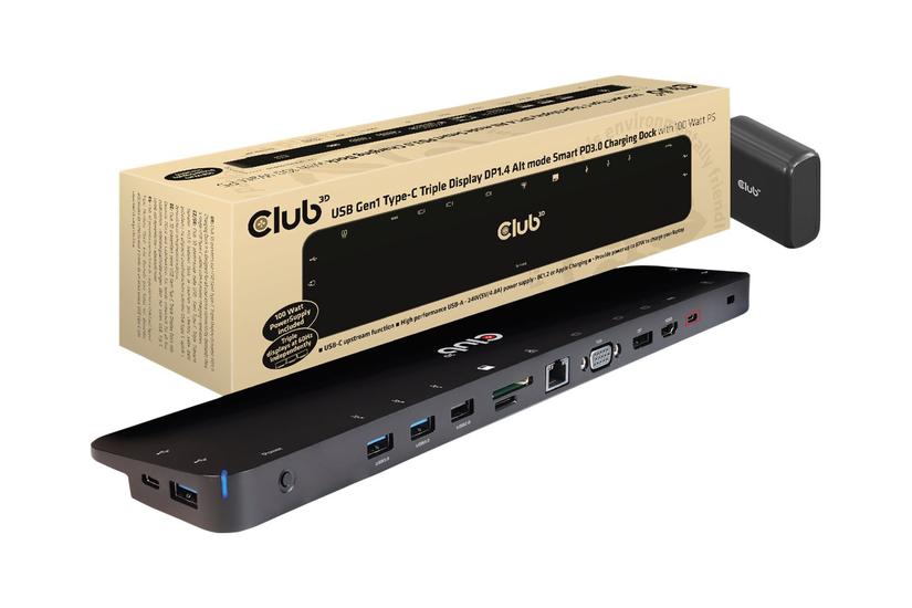 Club 3d Csv-1565 Dockingstation Usb- Vga Hdmi Dp 1gbe