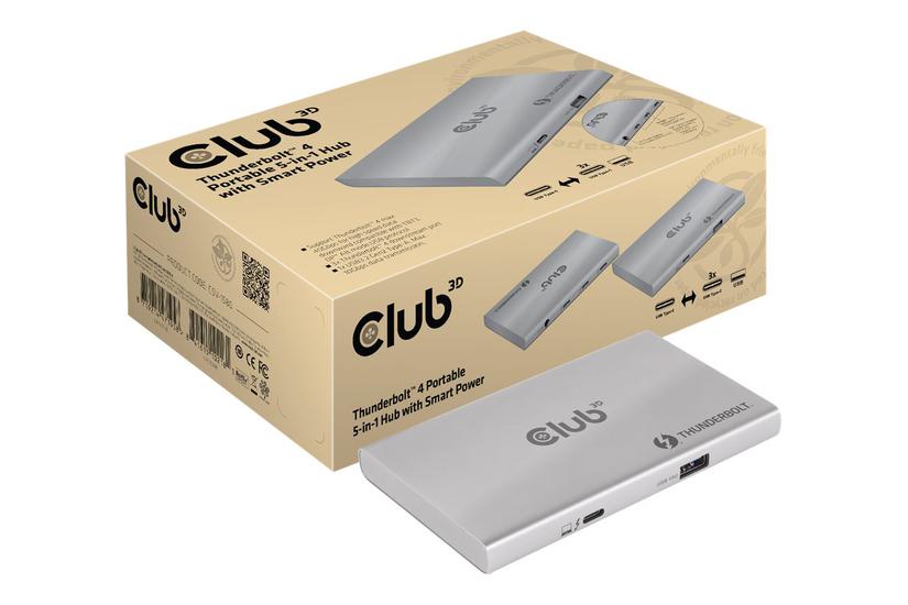 Club 3d Thunderbolt Portable -in- Hub With Smart Power Dockingstation Thunderbolt