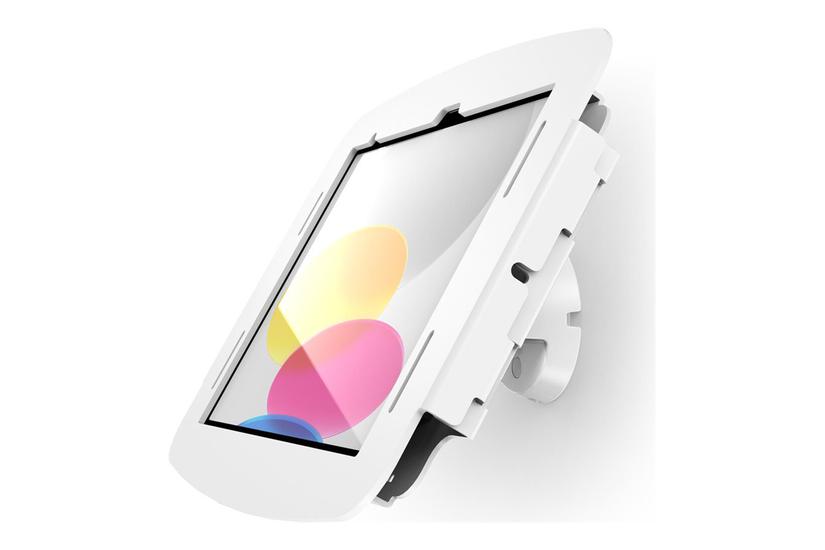 Compulocks Ipad 10th-11th A16 Gen Space Enclosure Bow Tilting Wall Mount White Monteringssæt Eksponeret Front Bagsidekamera Og Sensorer For Tablet Hvid