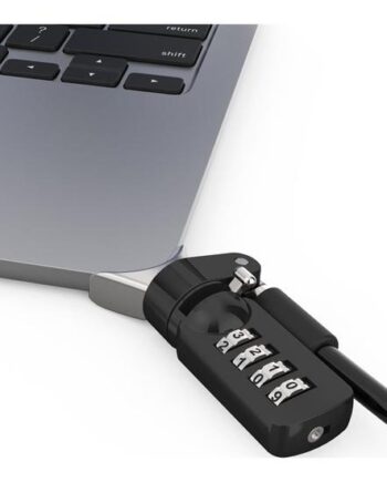 Compulocks Ledge Lock Adapter For Macbook Air 15 Quot  M2-m4 With Combination Cable Lock Silver Sikkerhedspakke For System Kombinationslås