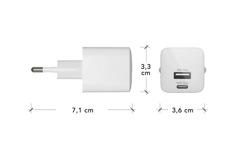 Dbramante1928 Re-charge Strømforsyningsadapter Usb 24 Pin Usb- 30 Watt