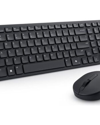 Dell Pro Compact Silent Keyboard And Mouse Km555 Sæt Med Mus Og Tastatur Qwerty Pan Nordic Sort Indgangsudstyr