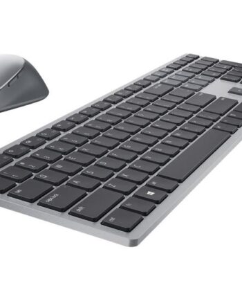Dell Pro Plus Keyboard And Mouse Km7321w Sæt Med Mus Og Tastatur Qwerty Uk Titan Grå Indgangsudstyr