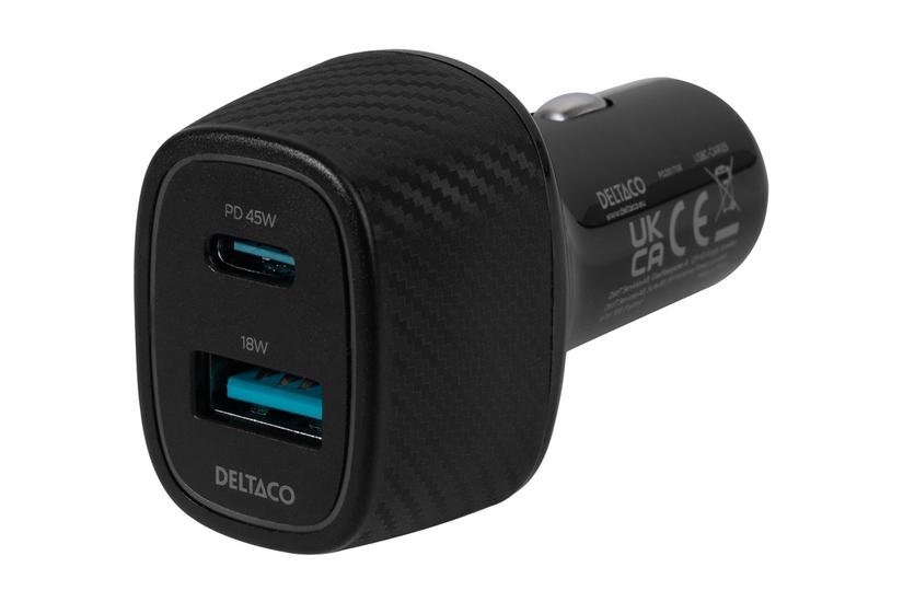 Deltaco Bilstrømsadapter 24 Pin Usb- Usb 63 Watt