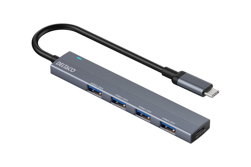 Deltaco Hub Gbps Usb- Porte