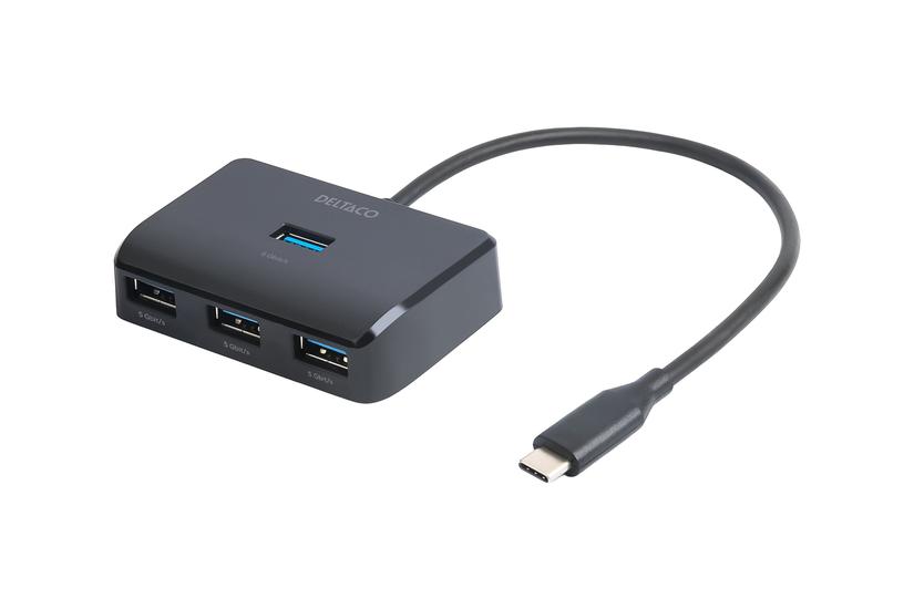 Deltaco Hub Gbps Usb- Porte