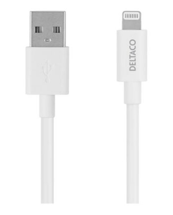 Deltaco Lightning-kabel 50 Cm