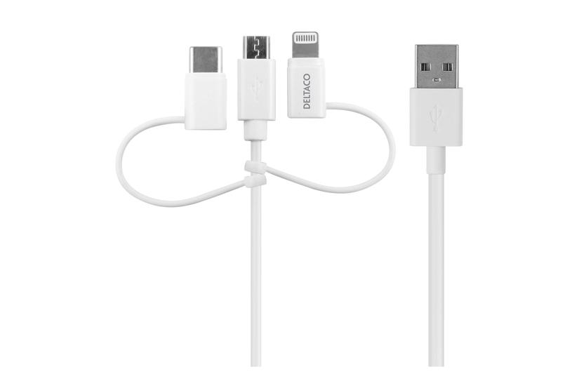 Deltaco Lightning-kabel Lightning Usb