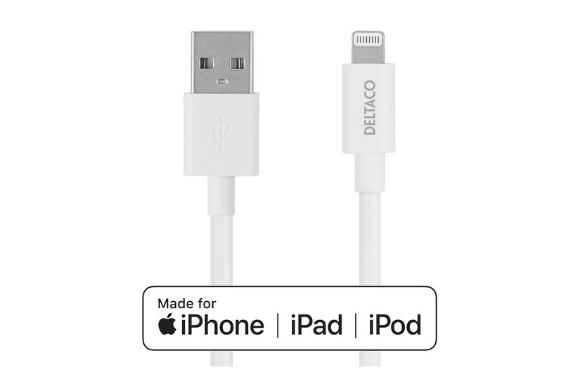 Deltaco Lightning-kabel