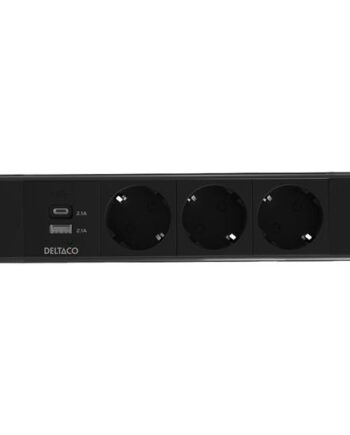 Deltaco Office Stikdåse   Ind    Ud  1x21w     Usb-oplader  Gst18 Kapsler  Under Skrivebordet