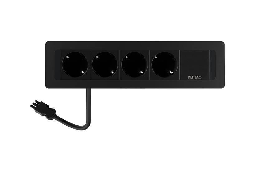 Deltaco Office Stikdåse Recessed Gst18 Cable In Gst18 End Cap Out