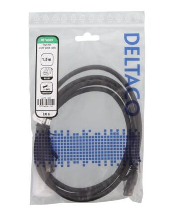 Deltaco Patchkabel       Sort