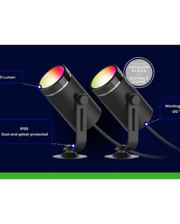 Deltaco Smart Home Sh-glk01 Havelys     16 Millioner Farver Varmt Hvidt Lys 2700   Sort  Pakke Med