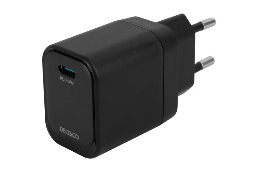 Deltaco Strømforsyningsadapter 24 Pin Usb- 20 Watt