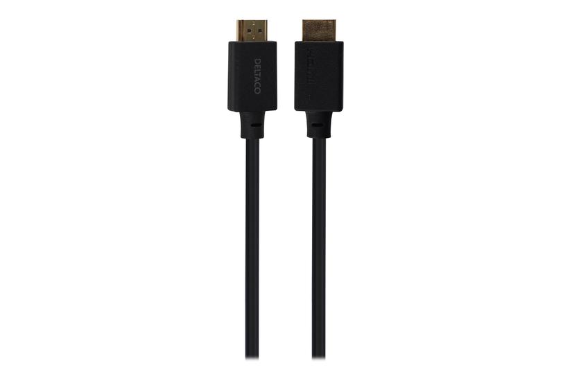 Deltaco Ultra High Speed Hdmi-cable 48gbps 1m Black