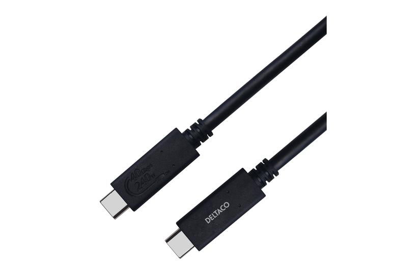 Deltaco Usb Type- Kabel 24 Pin Usb- Til 24 Pin Usb- 80 Cm