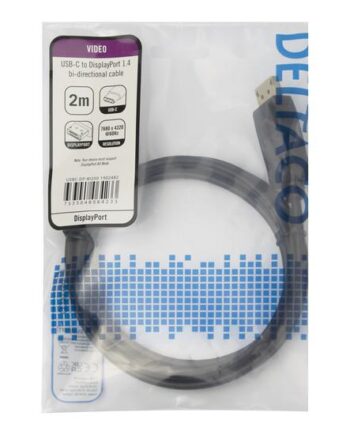 Deltaco Videoadapterkabel 24 Pin Usb-  Til Displayport