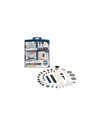 Dremel Multipurpose 723 Tilbehørssæt Til Roterende Værktøj For Plastik  Plademetal  Krydsfiner  Blødtræ  Hardwood  Kobber  Blødt Metal 100 Stykker